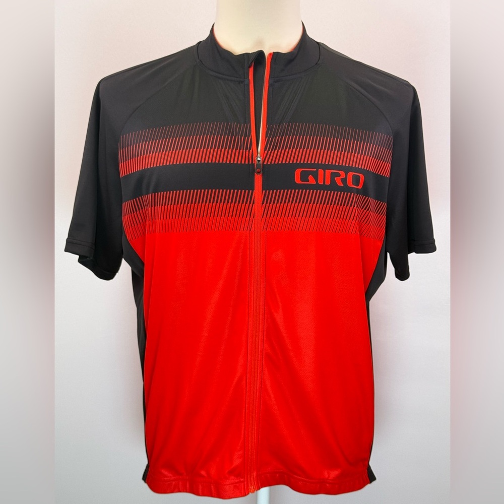 Giro Men's Road Chrono Sport Short Sleeve Cycling Jersey Black Red Size 2XL NWT
